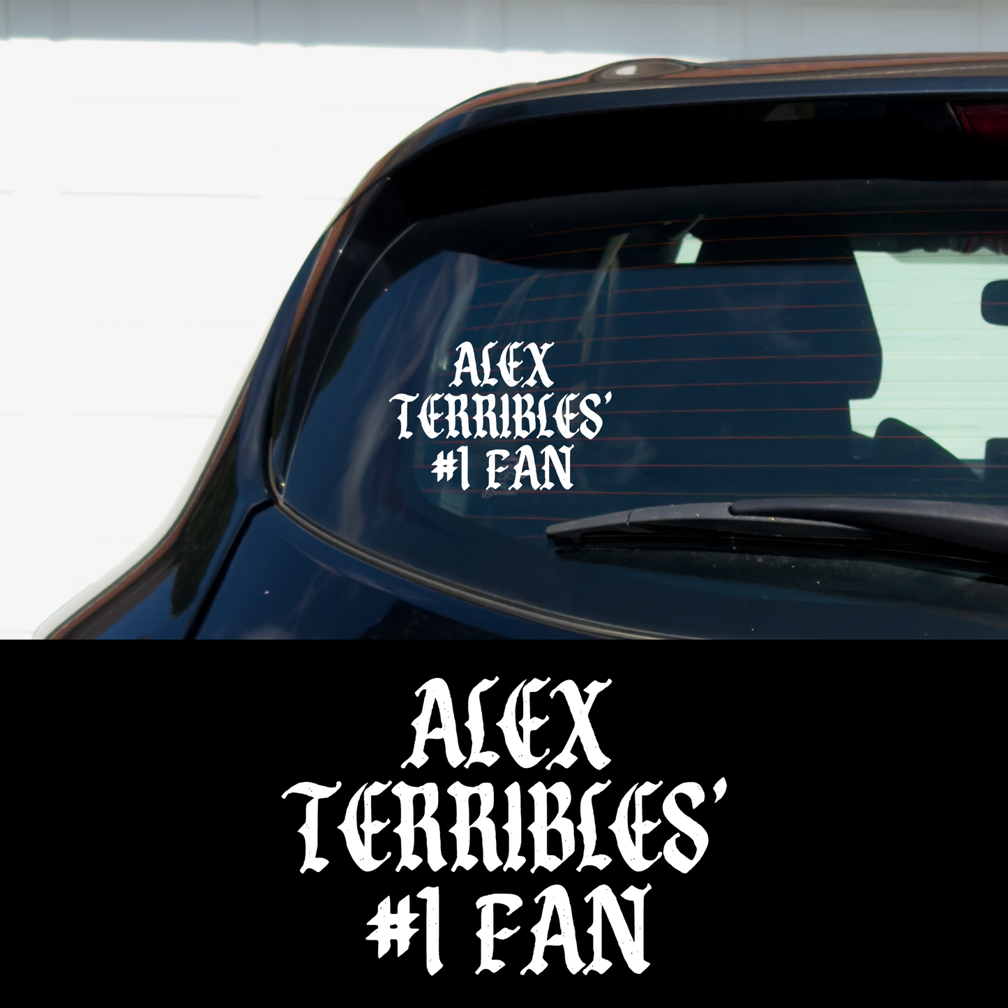 Lead Singer's #1 Fan Metal Vinyl Car Multipurpose Decal