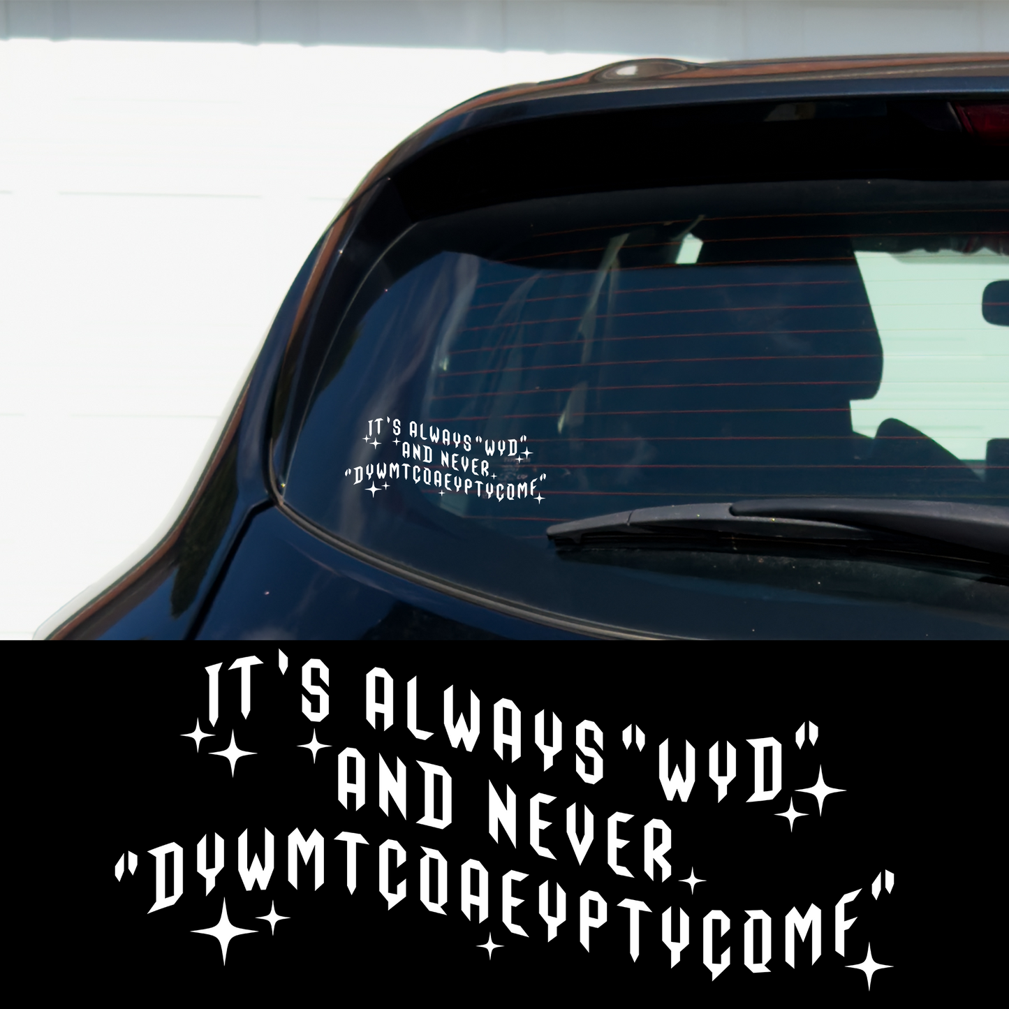 DYWMTCOAEYPTYCOMF Booktok Bookish Vinyl Car Multipurpose Decal