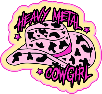 Metalhead Smut Books Girly Cute Metal Rocker Music Lover Vinyl Durable Stickers  Cowgirl Smutty Books Metalcore Ghost