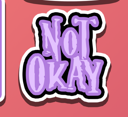 Emo Pop Punk Stickers Alternative Decals Elder Emo Emotionally Unstable Sticker Sad AIM Away Message Decal