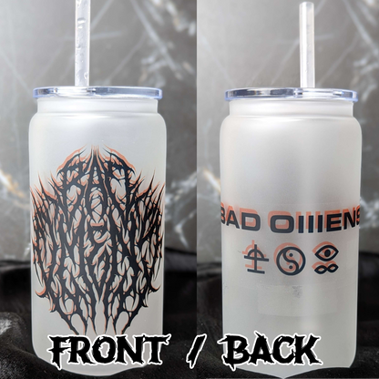 OMENS FROSTED CAN MASON JAR CUP