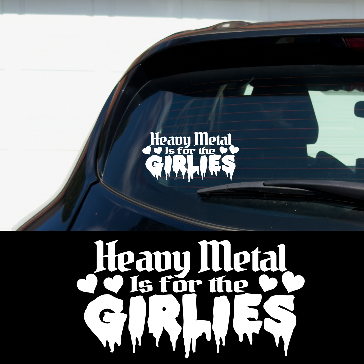 For The Girlies Vinyl Car Multipurpose Decal