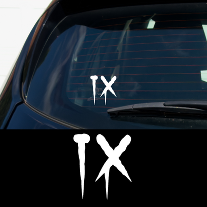 IX Metal Vinyl Car Multipurpose Decal