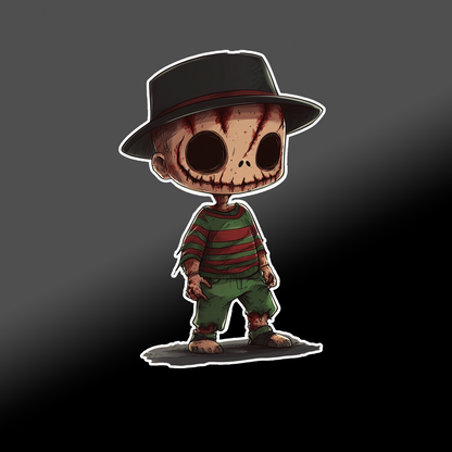 HORROR CHIBI STICKER (GLOSSY OR HOLOGRAPHIC)