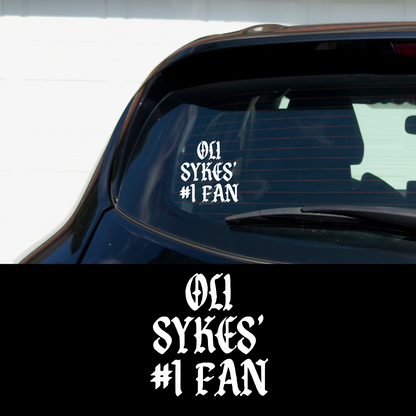 Lead Singer's #1 Fan Metal Vinyl Car Multipurpose Decal