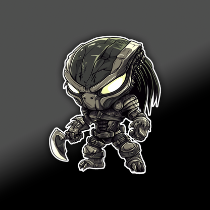 HORROR CHIBI STICKER (GLOSSY OR HOLOGRAPHIC)