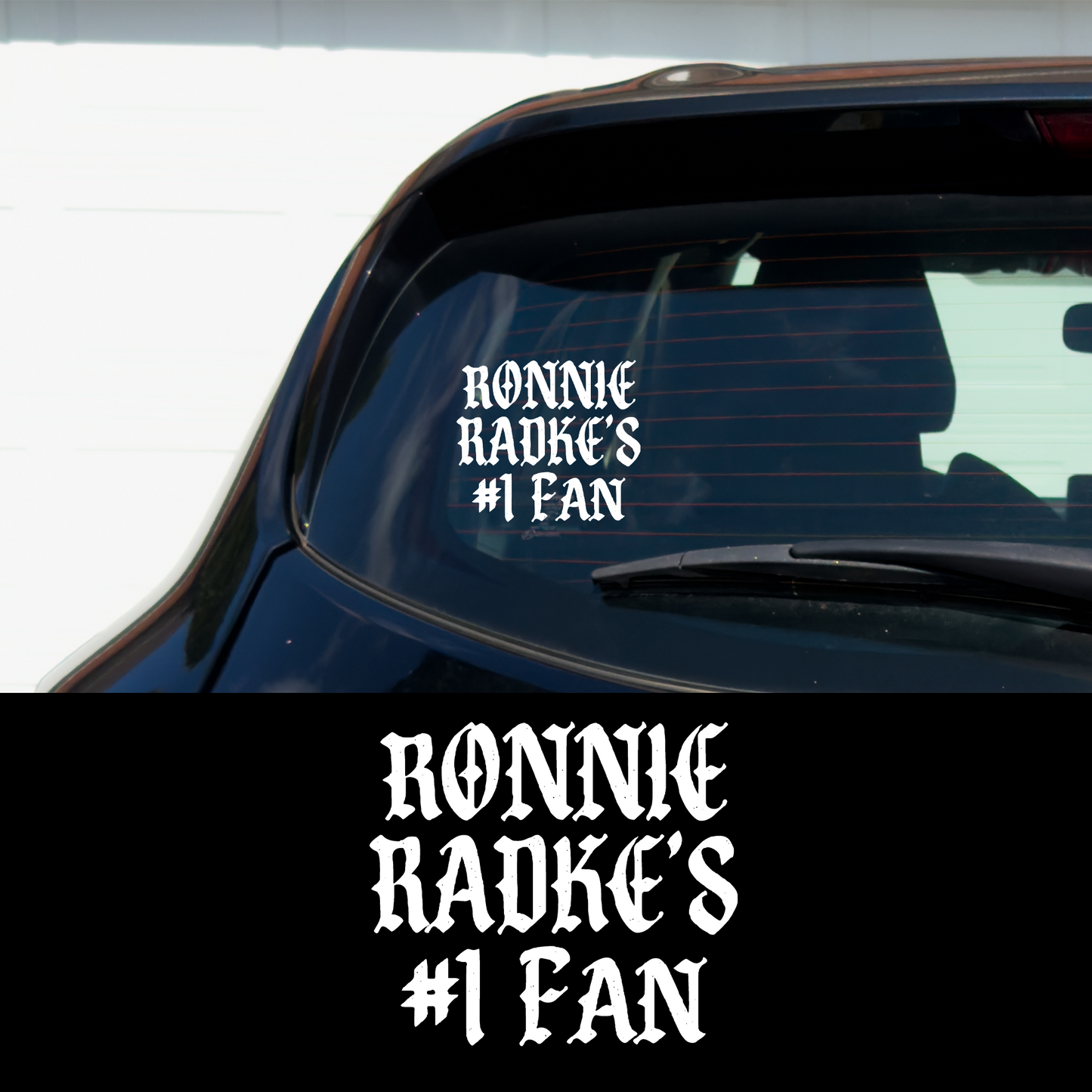 Lead Singer's #1 Fan Metal Vinyl Car Multipurpose Decal