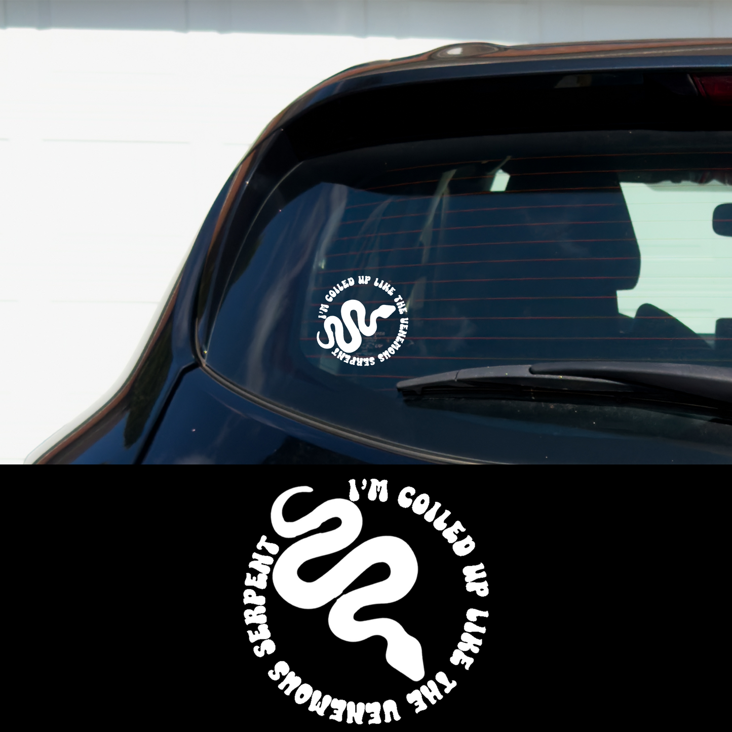 SERPENT 5" X 5"  Vinyl Car Multipurpose Decal