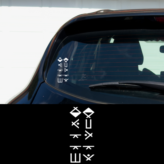 RUNES 6.5" X 3" Vinyl Car Multipurpose Decal