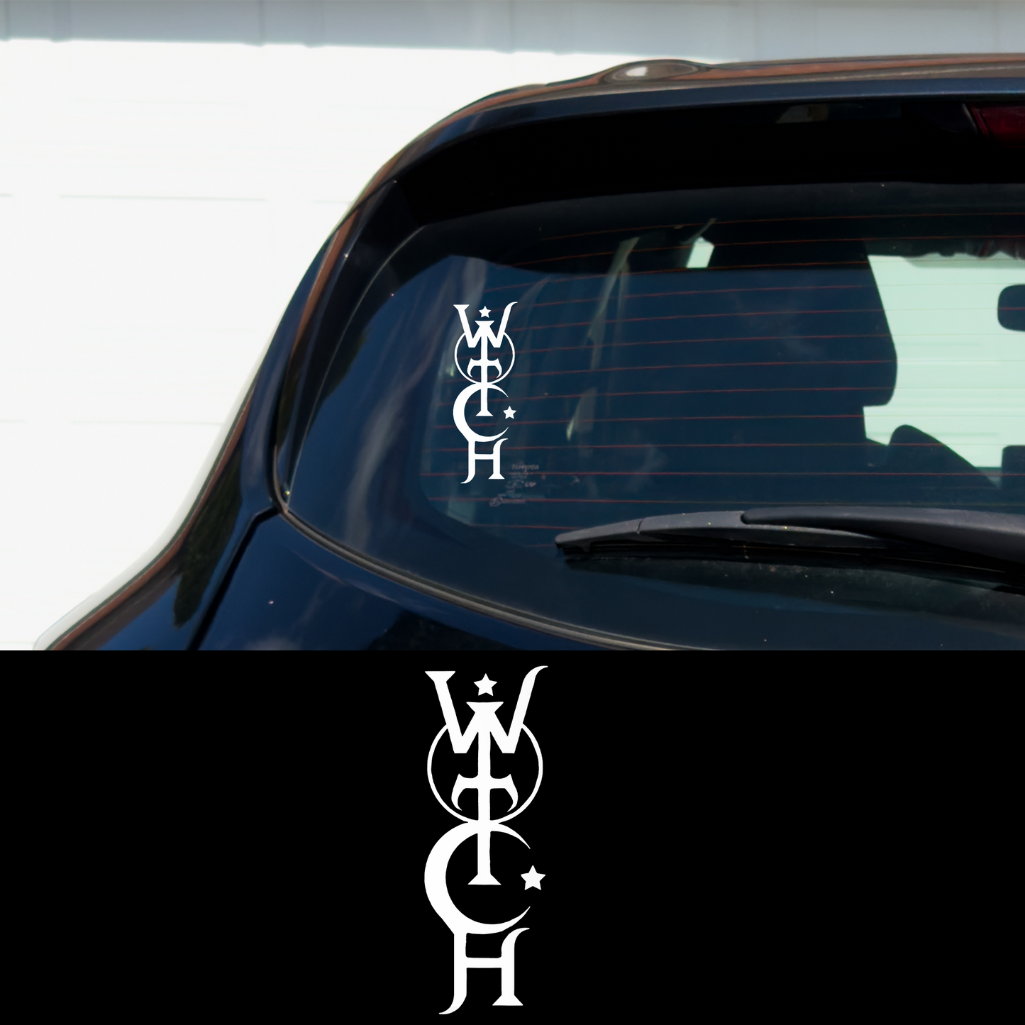 WITCH 6" x 2"  Vinyl Car Multipurpose Decal