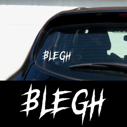 BLEGH Metal Vinyl Car Multipurpose Decal