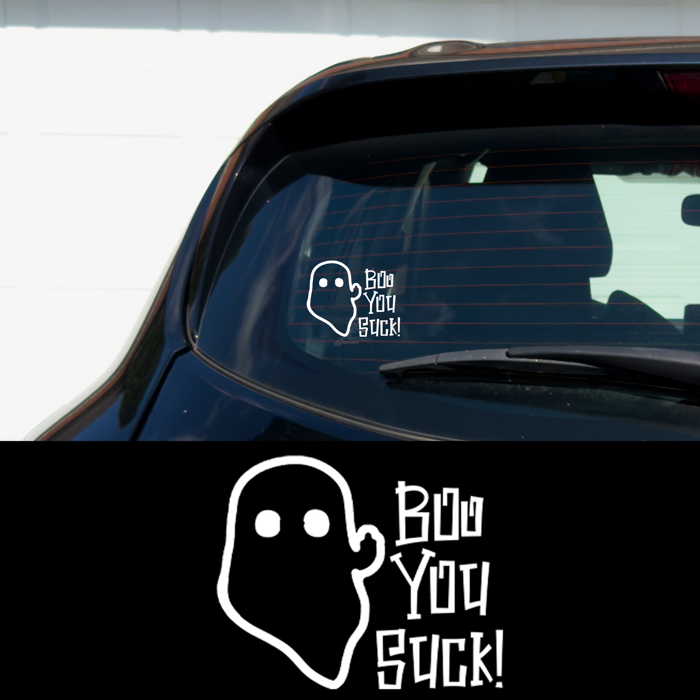 Boo You Suck , Gothic Metal Vinyl Car Multipurpose Decal