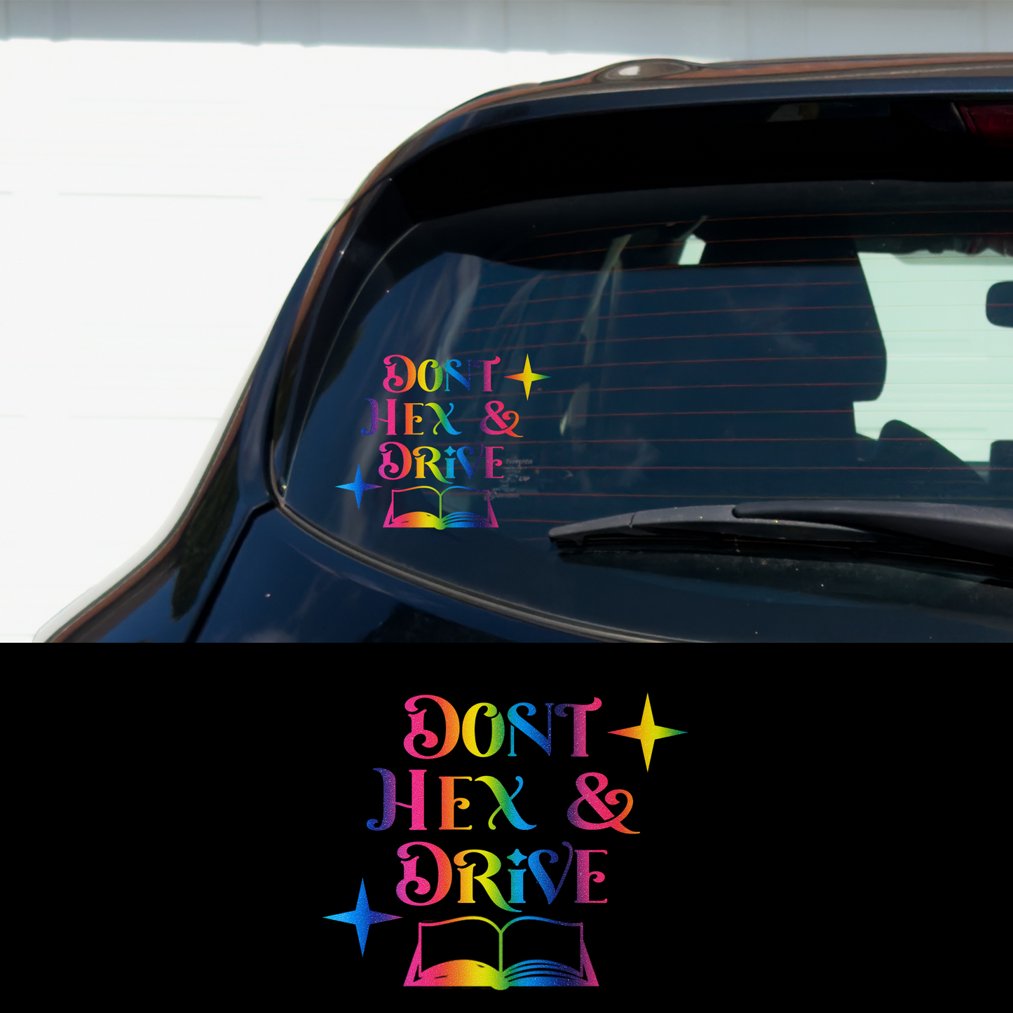 Don't Hex & Drive Witchy Vinyl Car Multipurpose Decal