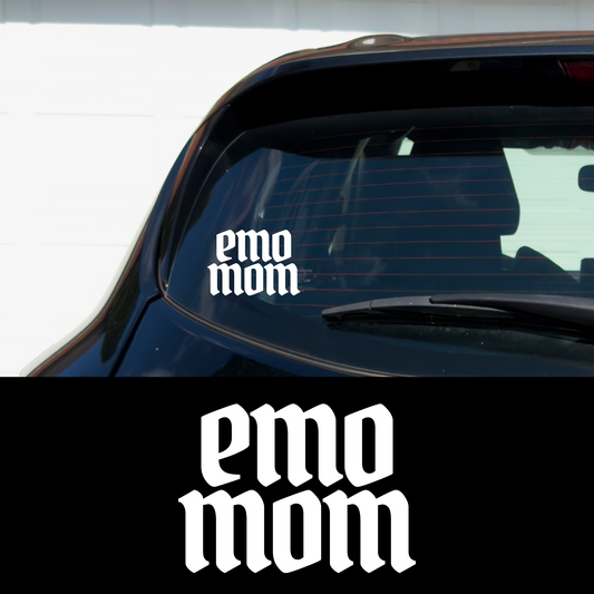 Emo Mom Metal Vinyl Car Multipurpose Decal