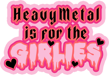 Metalhead Girly Cute Metal Rocker Music Lover Vinyl Durable Stickers  Bleghs Your Heart Mosh Pit Doc Martens Blegh Heavy Metal Girlies