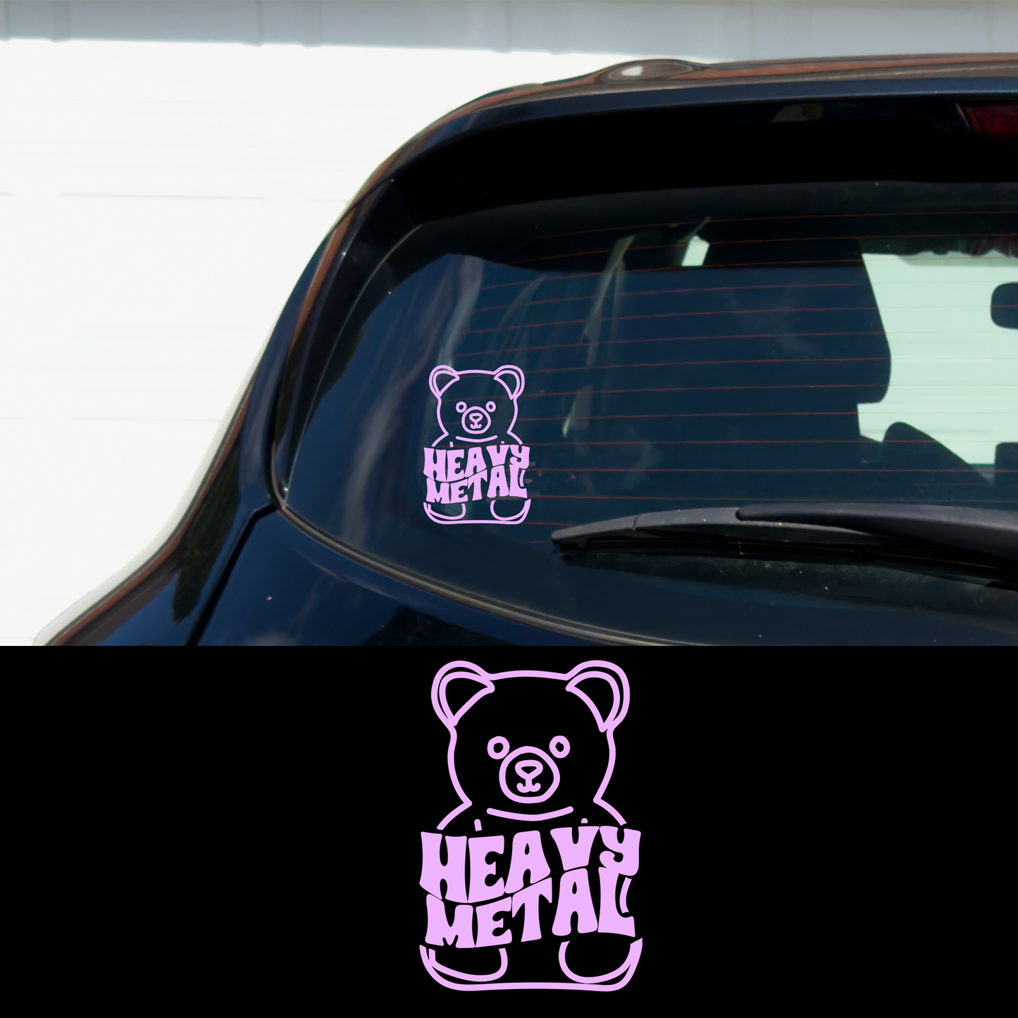 Heavy Metal Gummy Bear Vinyl Car Multipurpose Decal