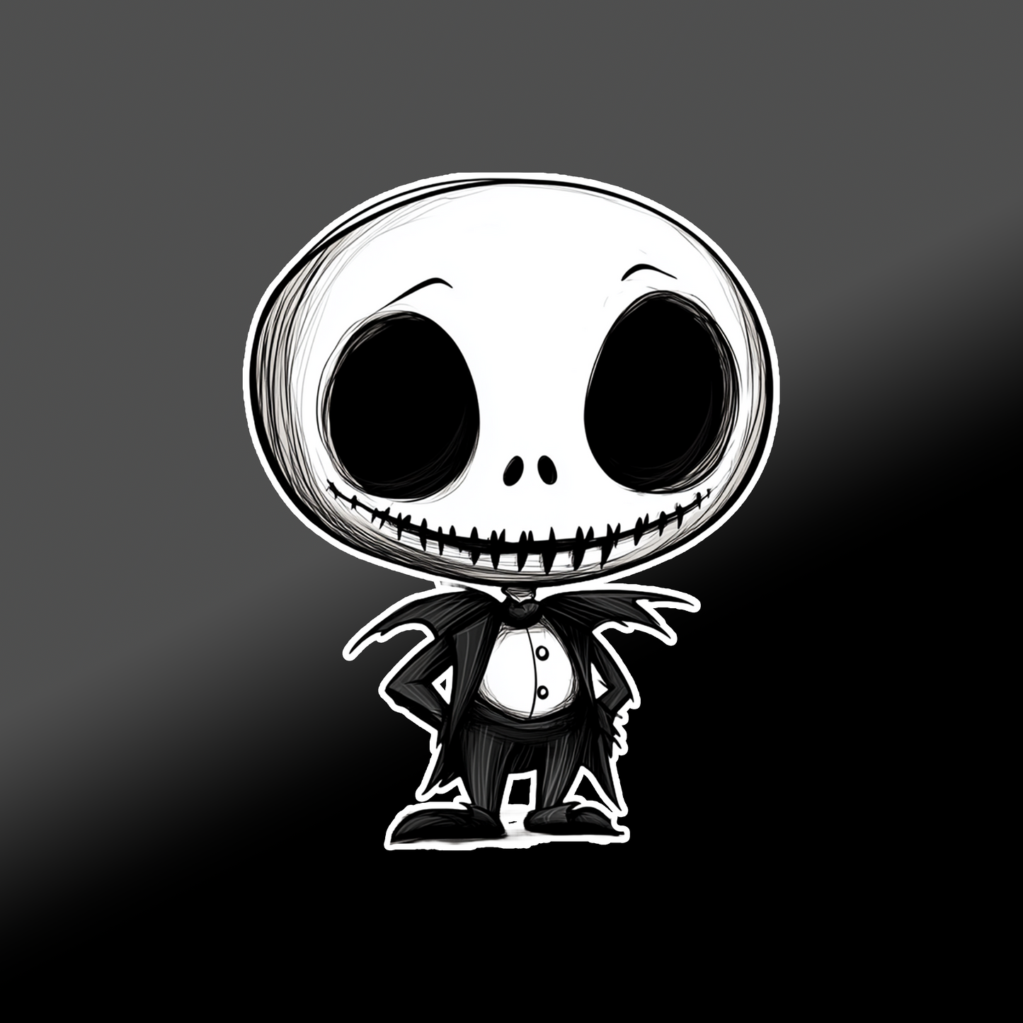 HORROR CHIBI STICKER (GLOSSY OR HOLOGRAPHIC)