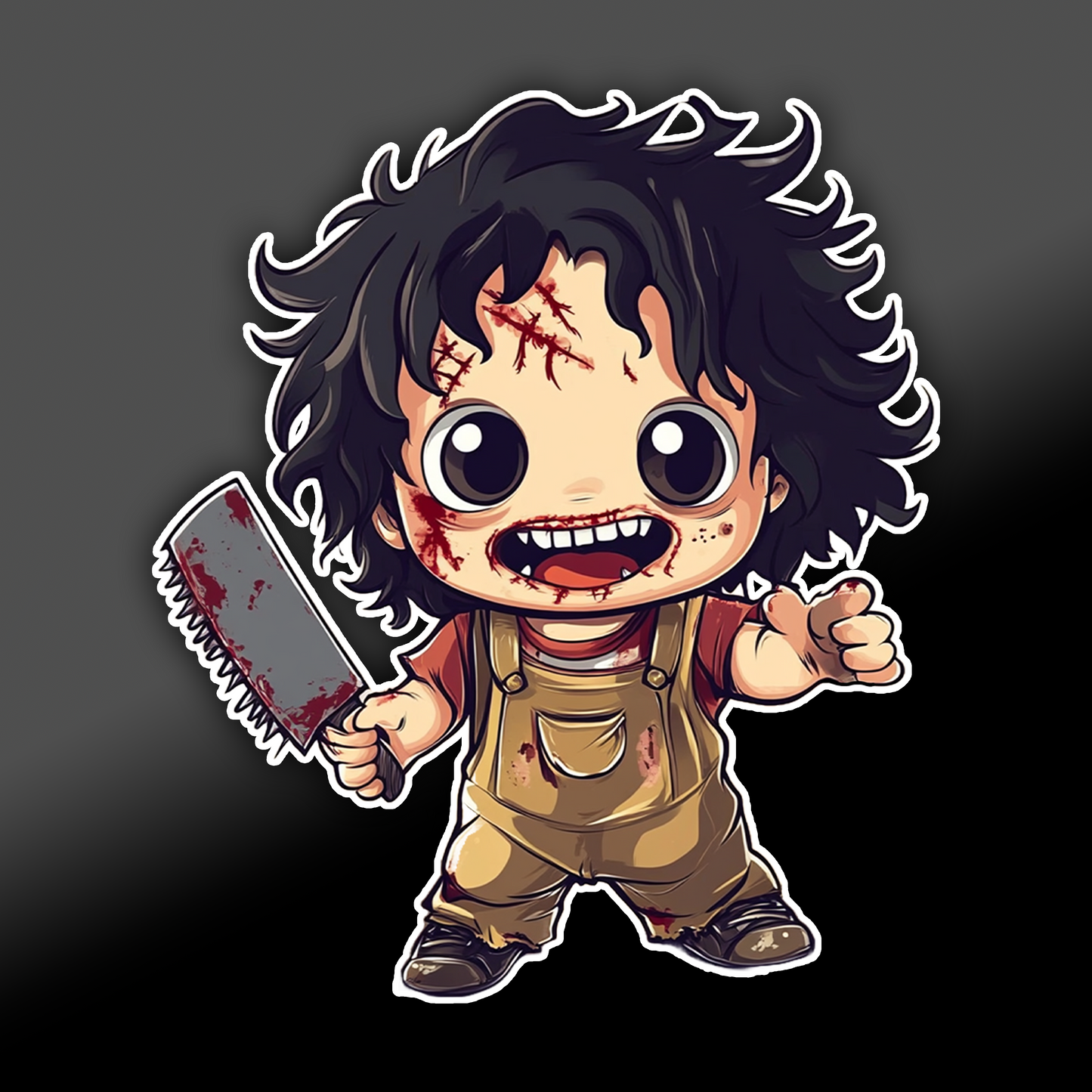 HORROR CHIBI STICKER (GLOSSY OR HOLOGRAPHIC)