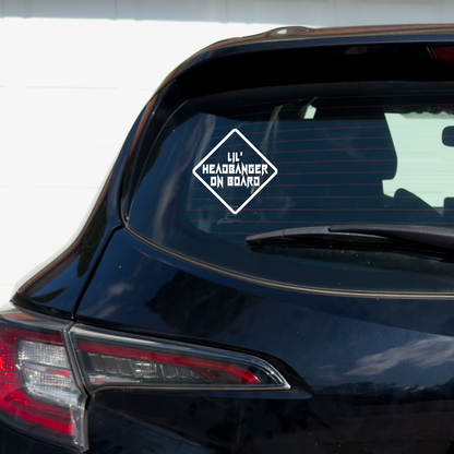 Lil' Headbanger{s} On Board Metal Vinyl Car Multipurpose Decal