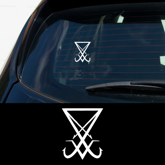 Sigil of Lucifer Metal Vinyl Car Multipurpose Decal