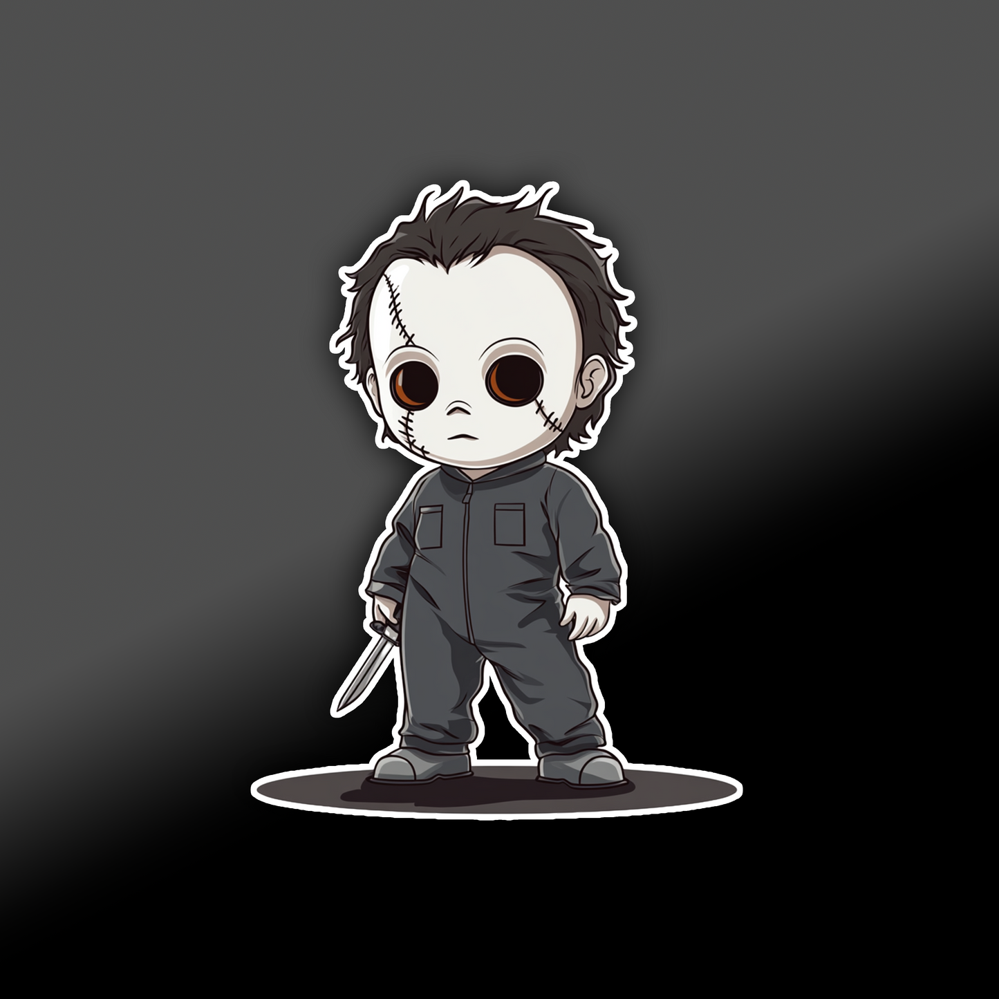 HORROR CHIBI STICKER (GLOSSY OR HOLOGRAPHIC)