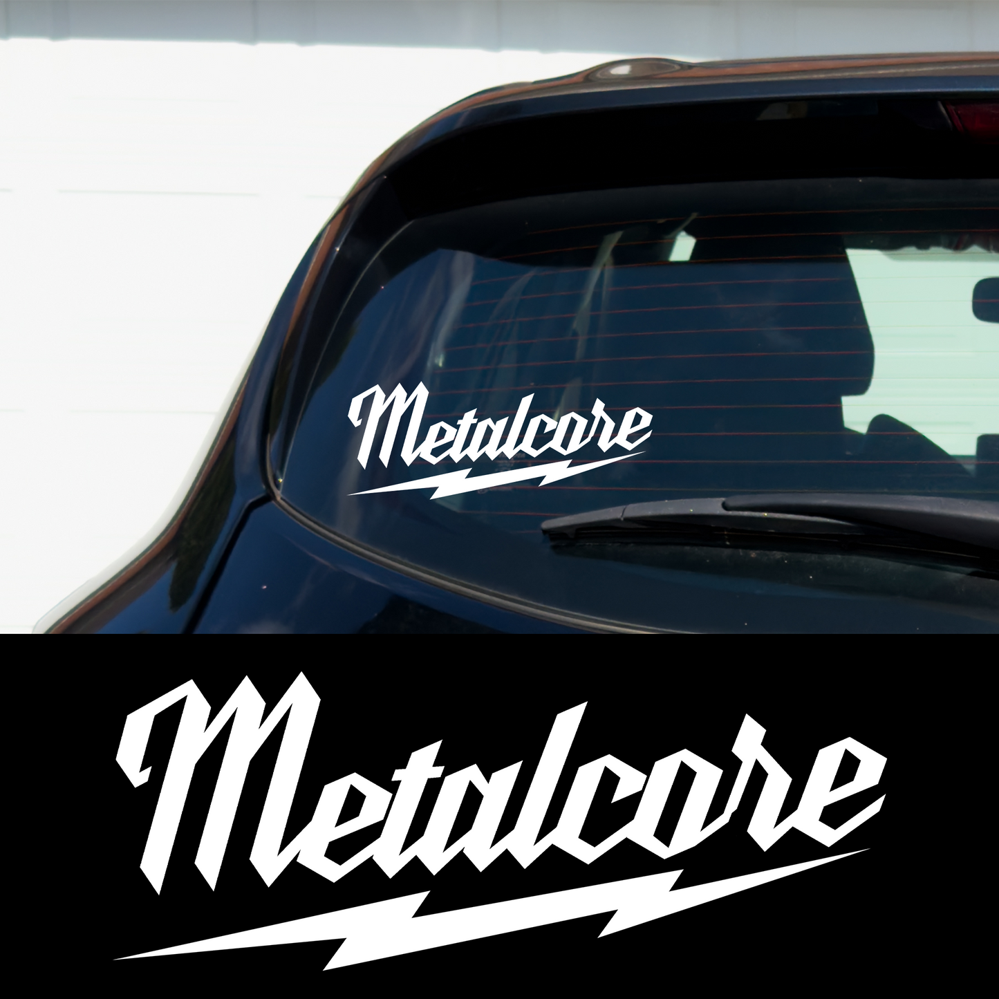 METALCORE 7.5 x 4 Vinyl Car Multipurpose Decal