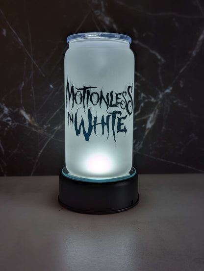 MOTIONLESS FROSTED CAN MASON JAR CUP