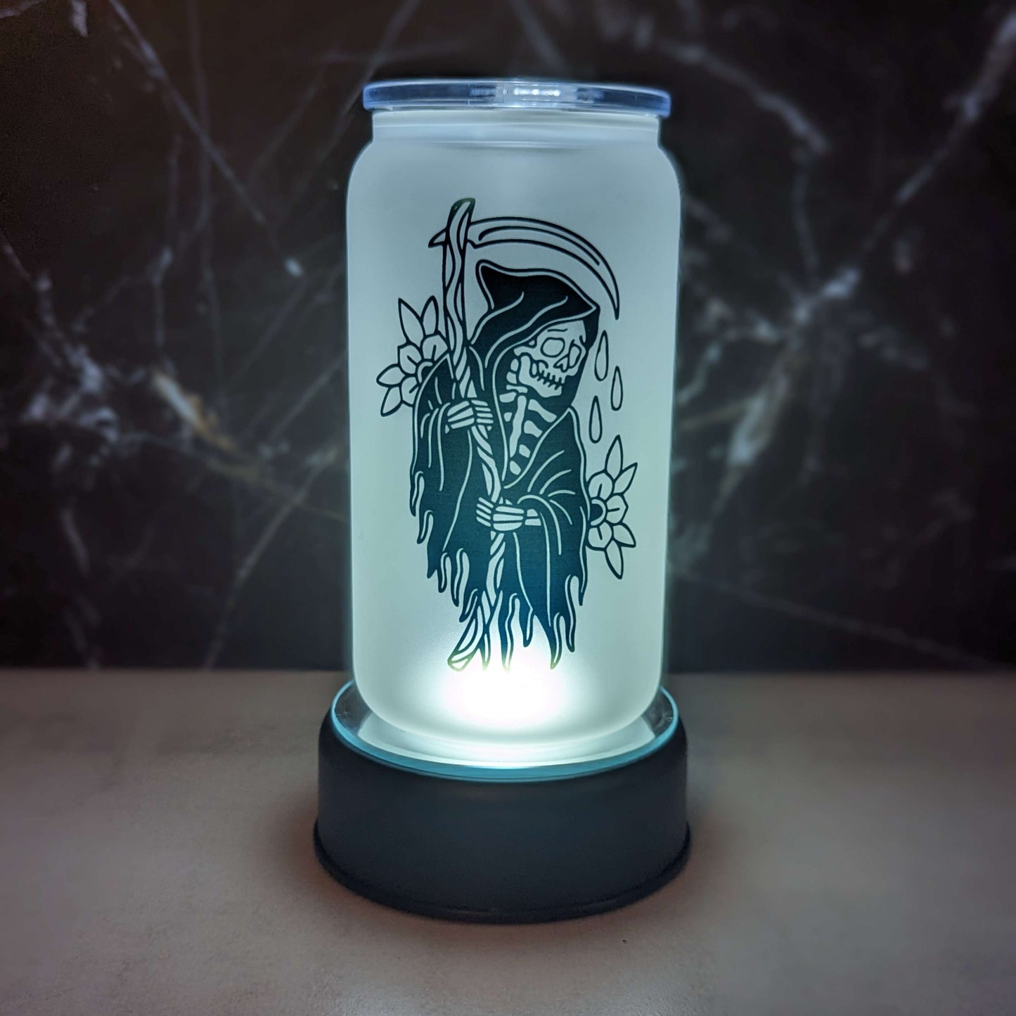 REAPER FROSTED CAN MASON JAR CUP