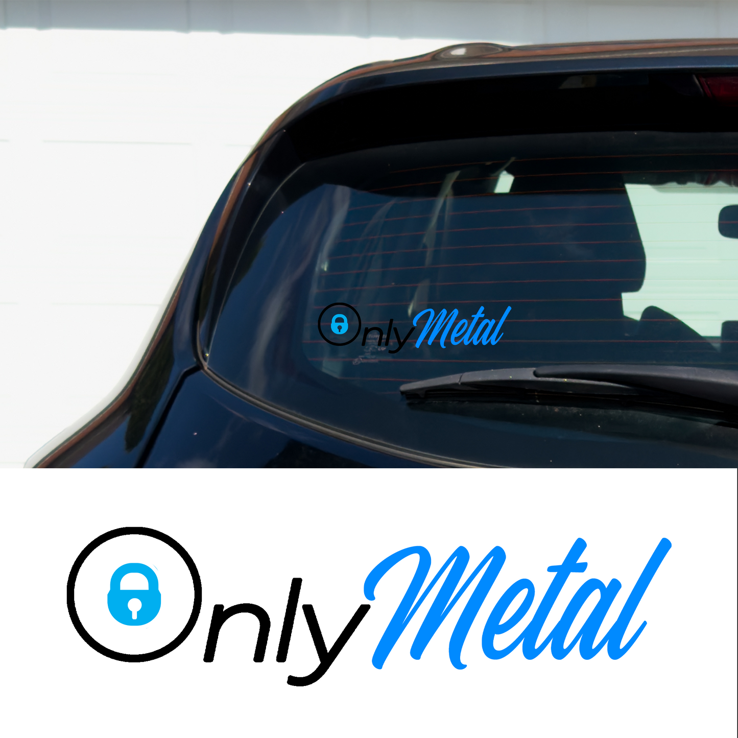 "Only Metal" 6.5" Vinyl Car Multipurpose Decal