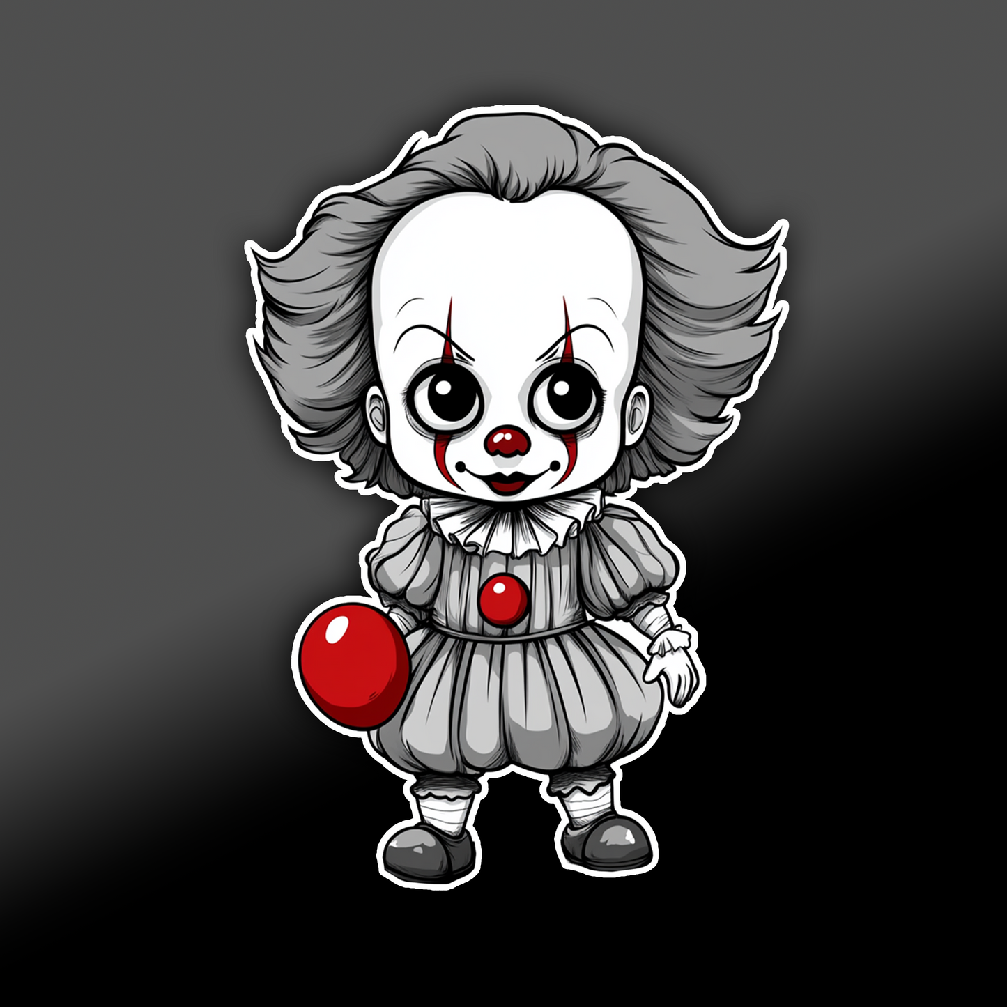 HORROR CHIBI STICKER (GLOSSY OR HOLOGRAPHIC)