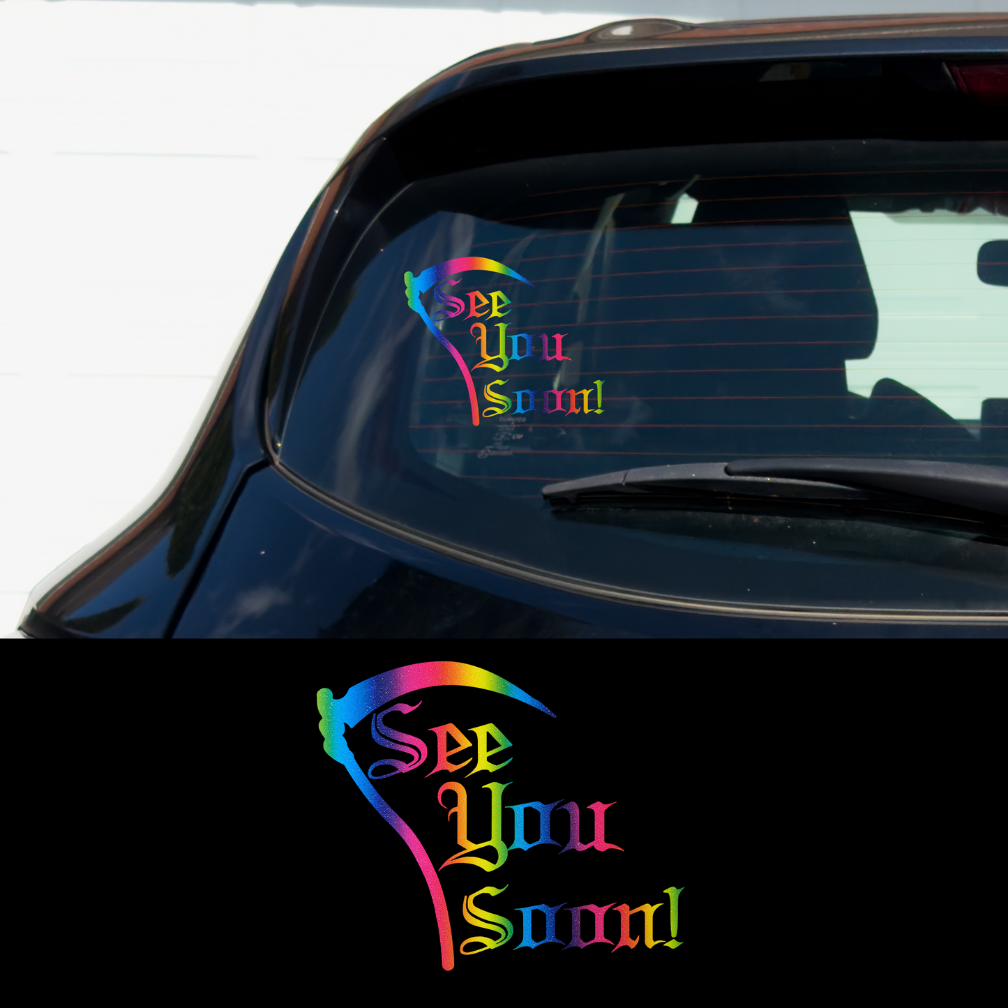 See You Soon Metal Vinyl Car Multipurpose Decal