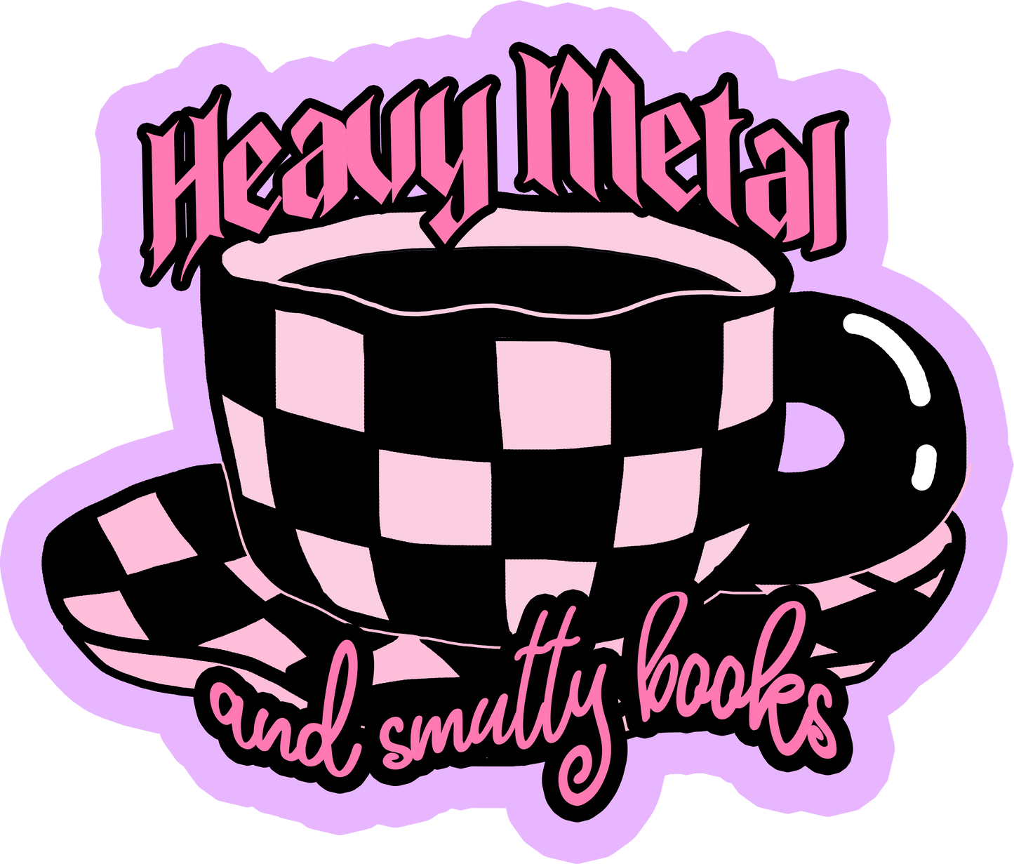 Metalhead Smut Books Girly Cute Metal Rocker Music Lover Vinyl Durable Stickers  Cowgirl Smutty Books Metalcore Ghost