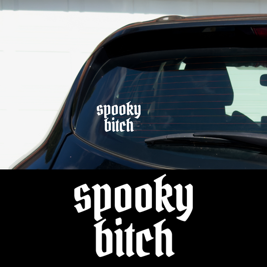 Spooky B*tch Vinyl Car Multipurpose Decal