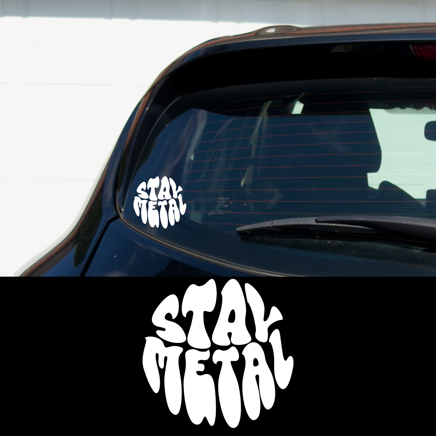 STAY METAL 5 x 5 Vinyl Car Multipurpose Decal