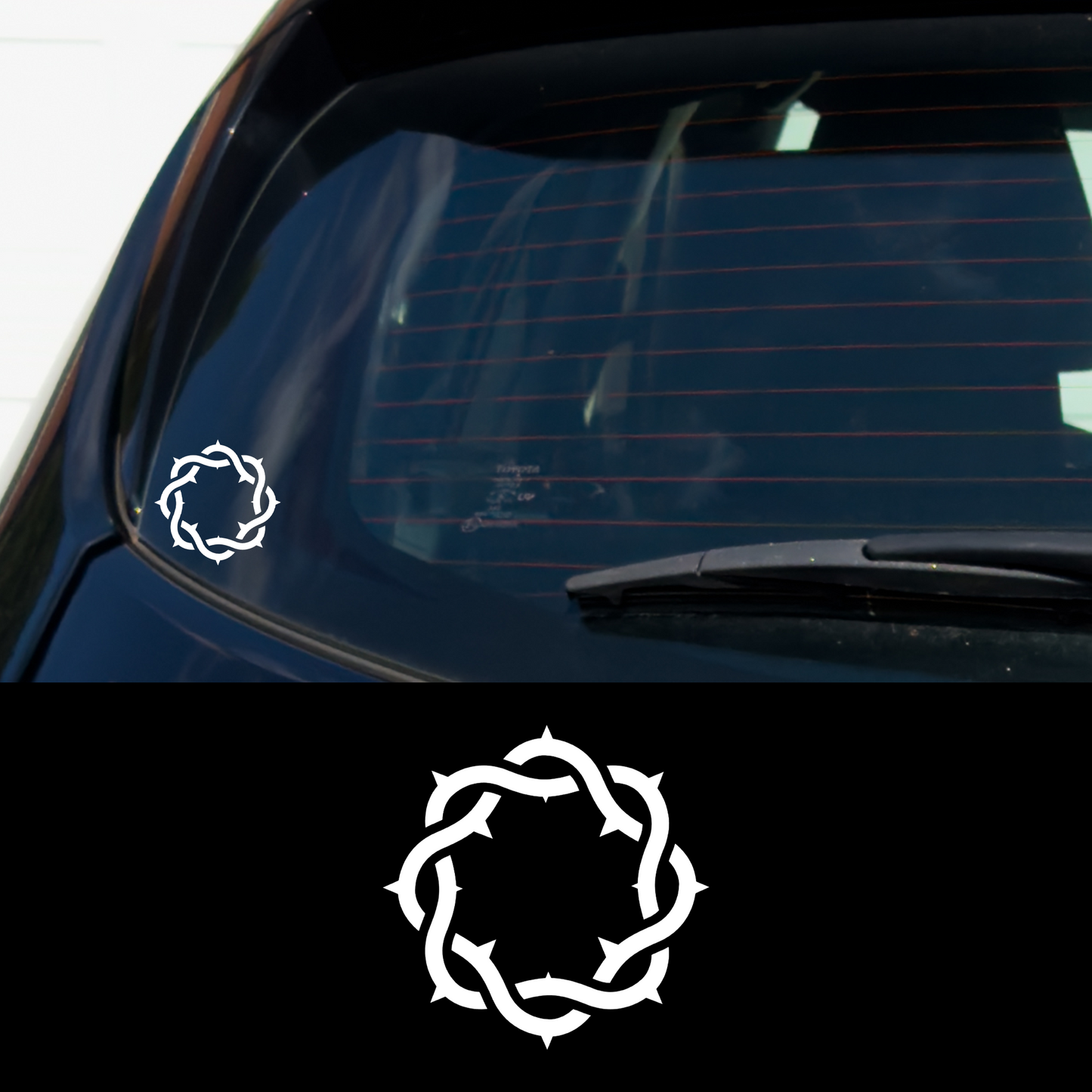 Thorns Metal Vinyl Car Multipurpose Decal