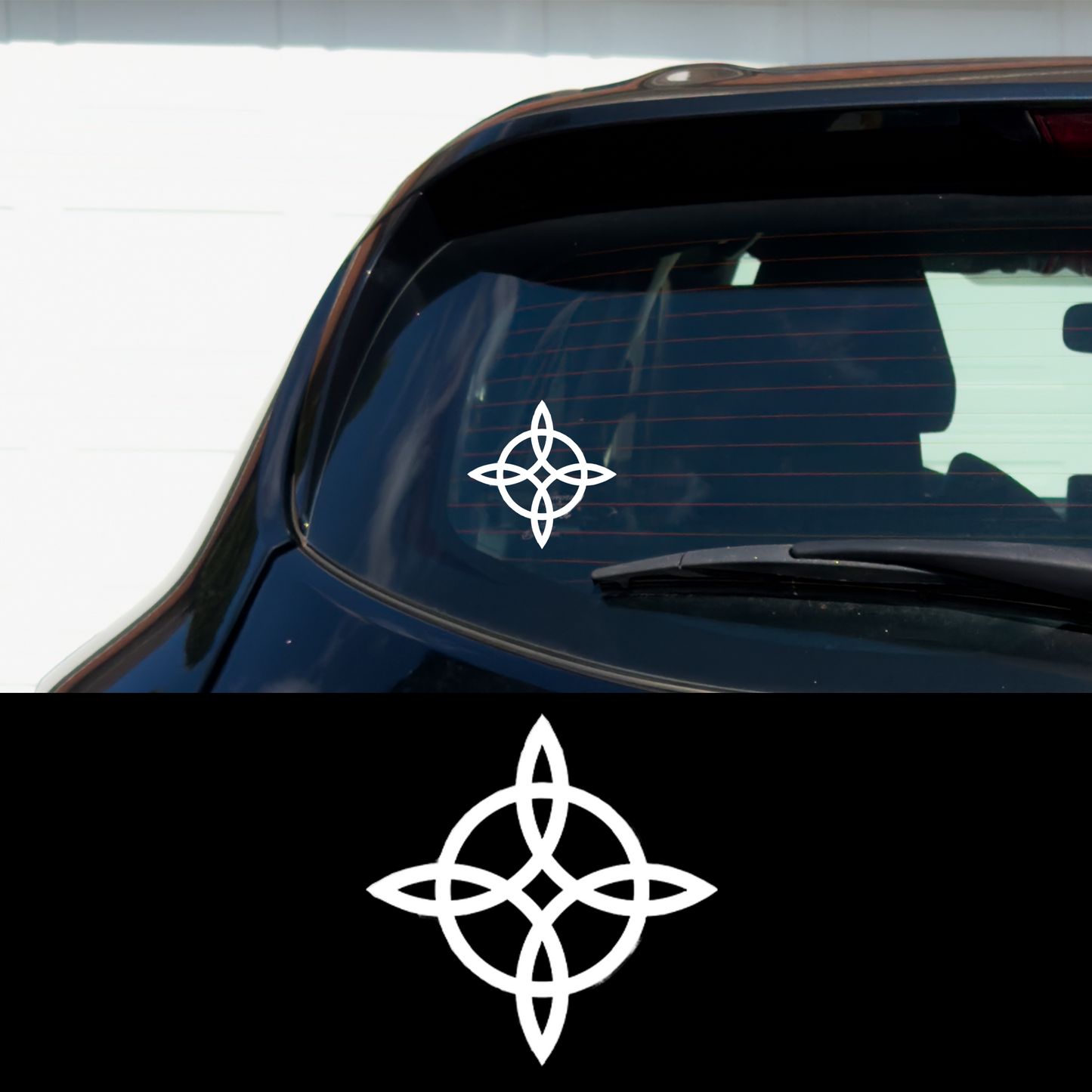 Witches Knot 5" Metal Vinyl Car Multipurpose Decal