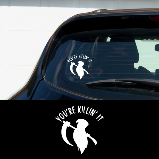 You're Killin' It Vinyl Car Multipurpose Decal