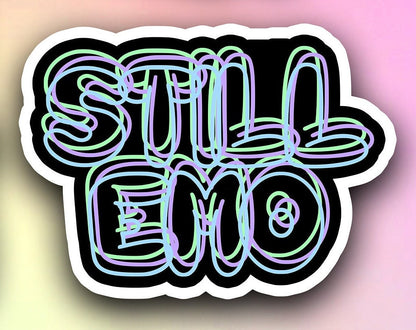 Early 2000s Emo Myspace RAWR Elder Emo Cute but Creepy Stickers Stickers for Music Lovers Anxiety Sticker Psycho Sticker Dead Inside Sticker