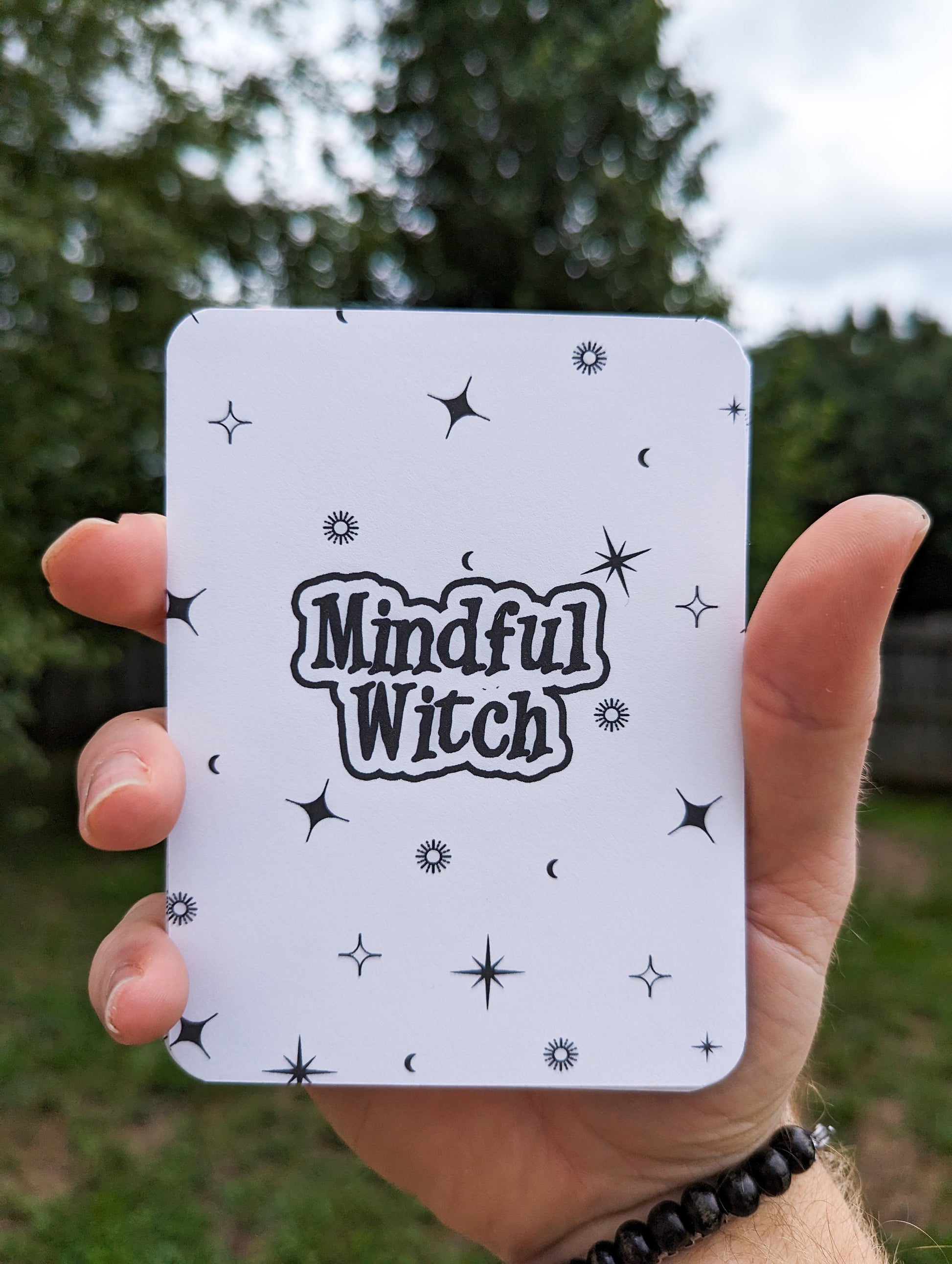 Mindful Witch 20 Mindful Affirmation Cards Wiccan Pagan Witchcraft Oracle Deck Tarot Celestial Spiritual Aesthetic