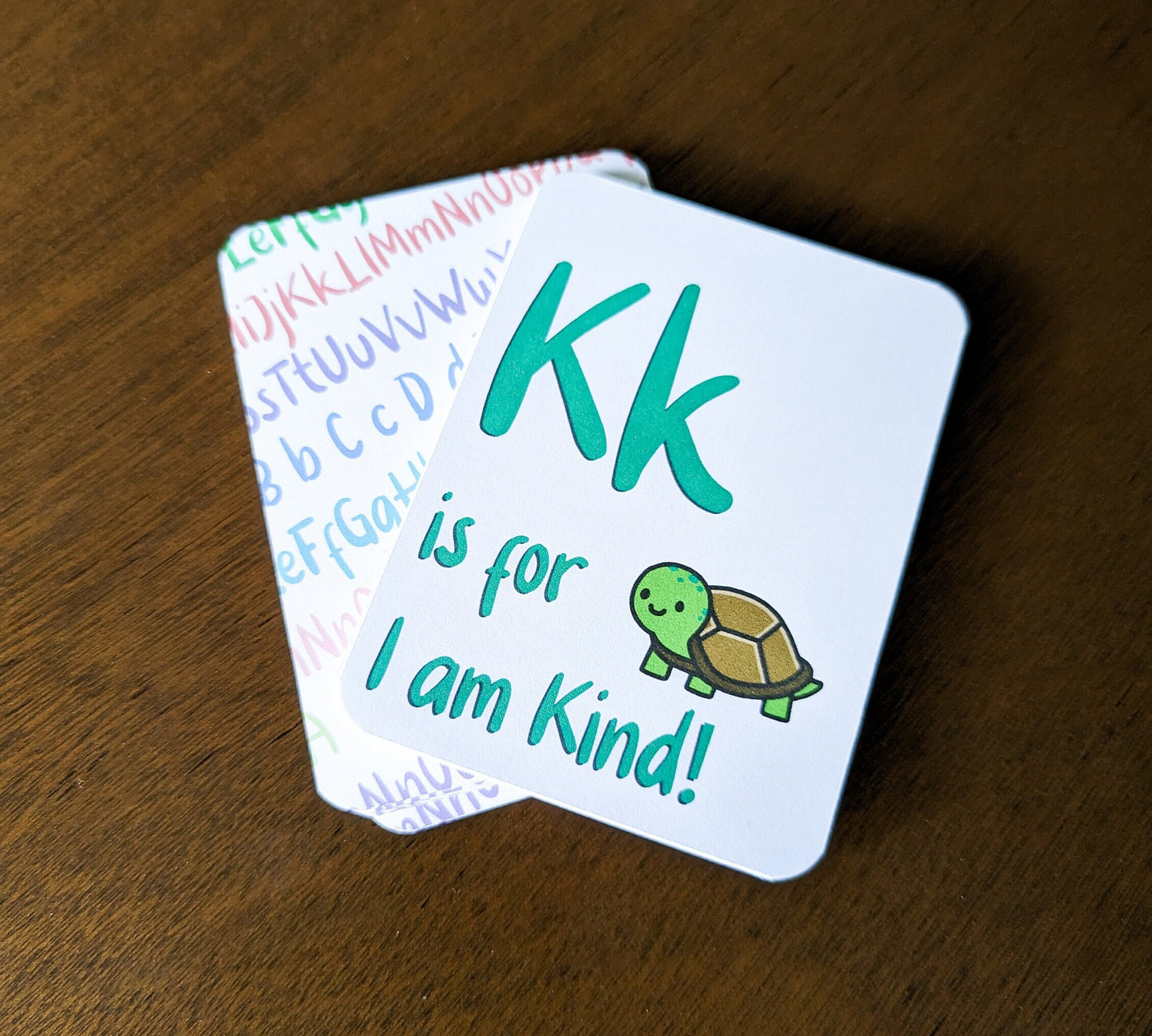 Children's Kids Affirmation A-Z Alphabet Card Deck Daily Motivational Self-Development Empowerment Positivity Mindfulness Cards for Kids